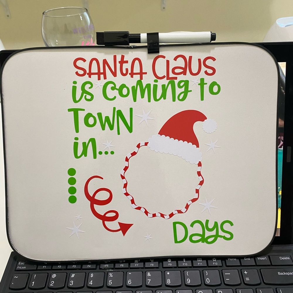 Christmas countdown board